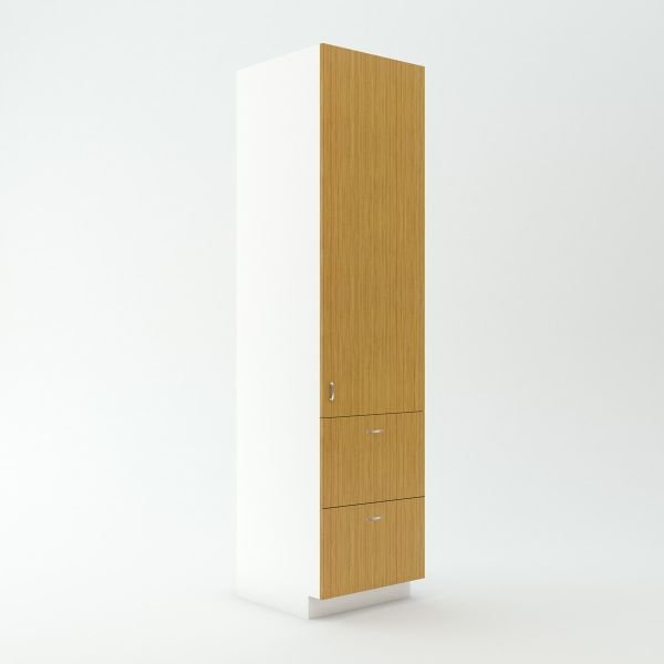Tall Cabinet 23 3/4 inch Deep 96 inch High 27 inch Wide For Four Drawers and Two Doors