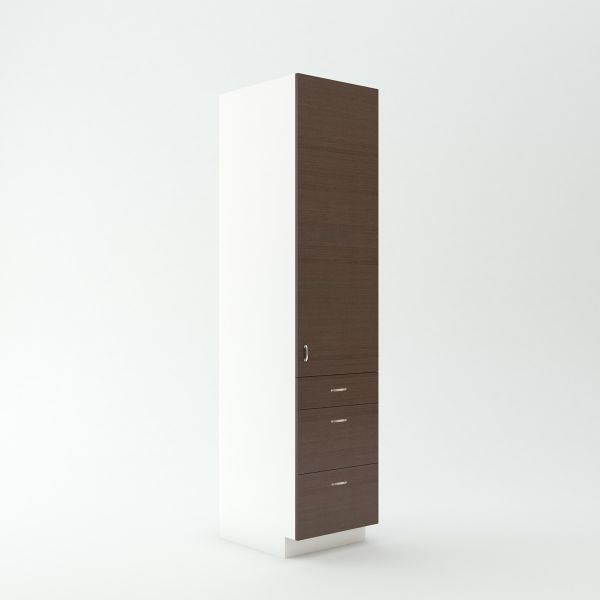 Tall Cabinet 23 3/4 inch Deep 90 inch High 24 inch Wide For Five Drawers and One Door