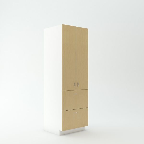 Tall Cabinet 23 3/4 inch Deep 84 inch High 27 inch Wide For Two Drawers and Two Doors