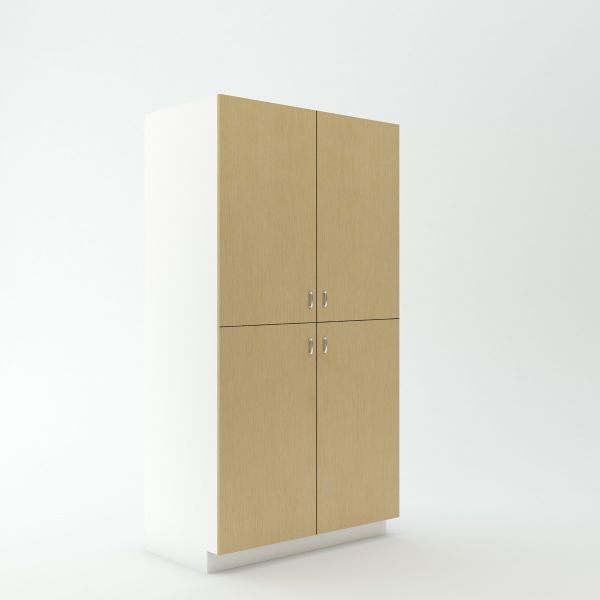 Tall Centered Cabinet 23 3/4 inch Deep 84 inch High 45 inch Wide For Four Doors