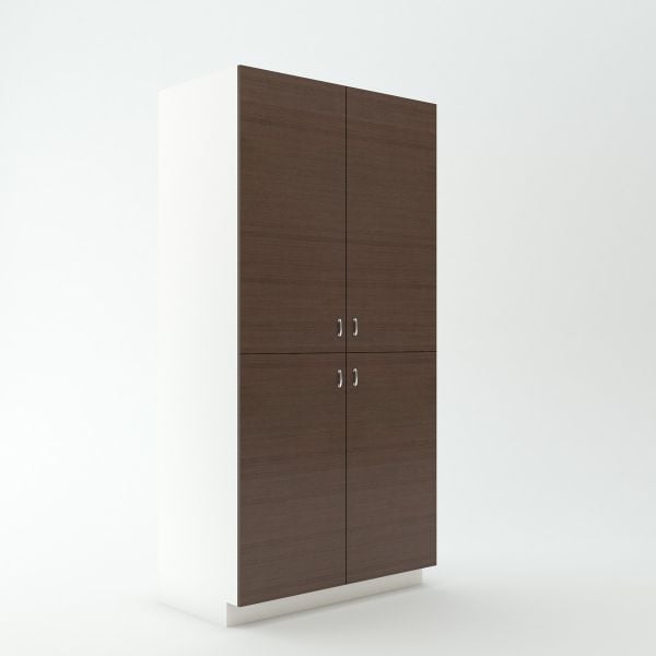 Tall Centered Cabinet 23 3/4 inch Deep 90 inch High 45 inch Wide For Four Doors