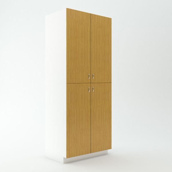 Tall Centered Cabinet 23 3/4 inch Deep 96 inch High 39 inch Wide For Four Doors