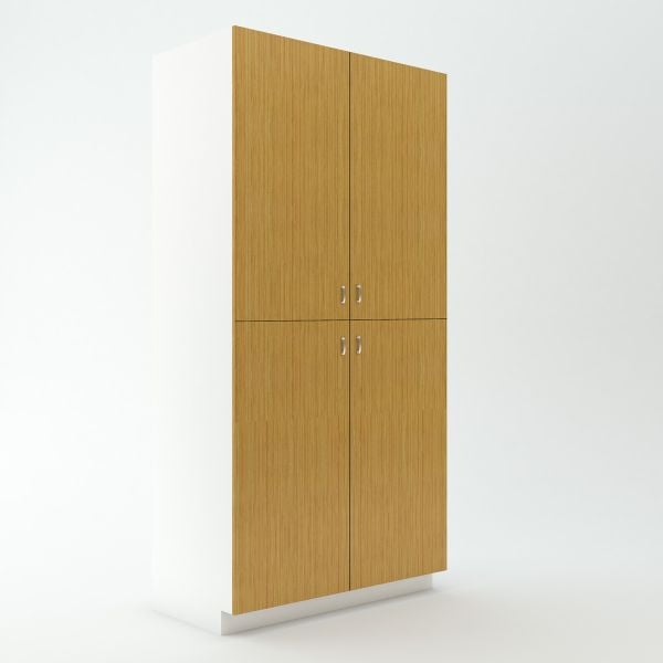 Tall Centered Cabinet 23 3/4 inch Deep 96 inch High 48 inch Wide For Four Doors