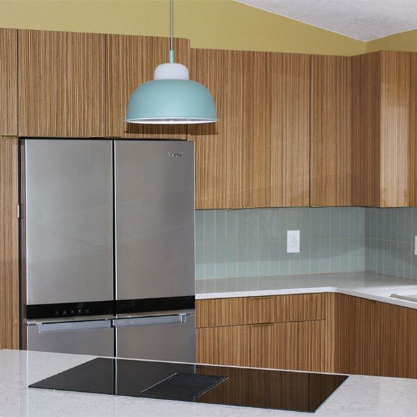 Zebrawood Wood Veneer Cabinet Doors