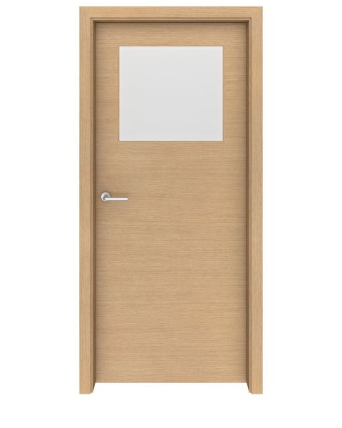 Light Oak Seattle Glass Interior Door