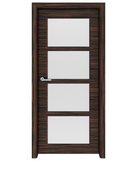 Ebony Macassar Denver Glass Interior Door