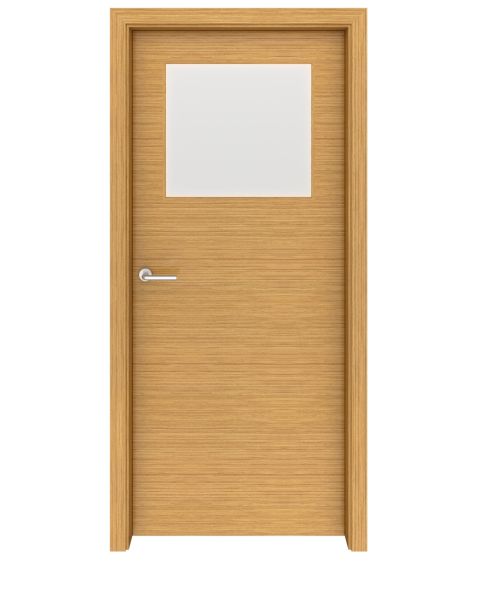 Teak Seattle Glass Interior Door
