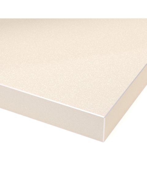 High Gloss Polyester Almond Cream Pearl Cabinet Doors