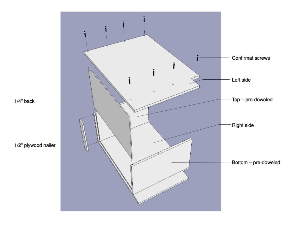 Cabinet Assembly Diagram