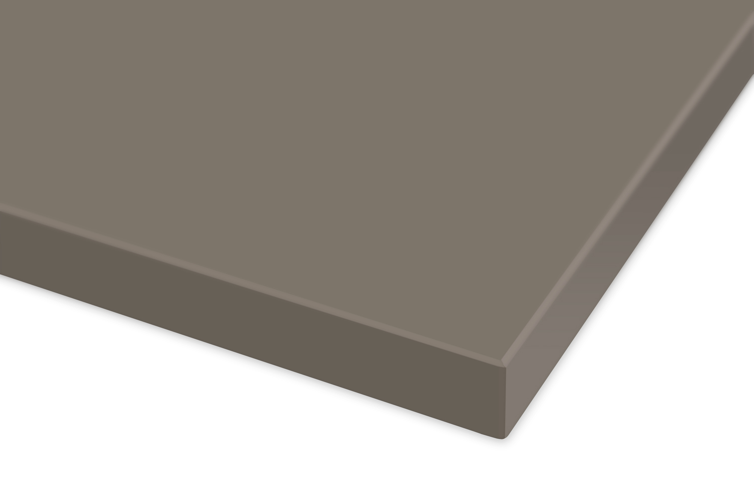 Acrylic Matte Graphite Cabinet Doors