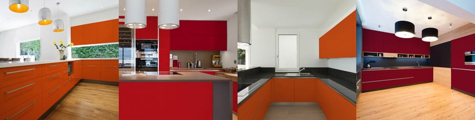 Warm Kitchen Color Trends – 10 Red & Orange Cabinetry Design Ideas