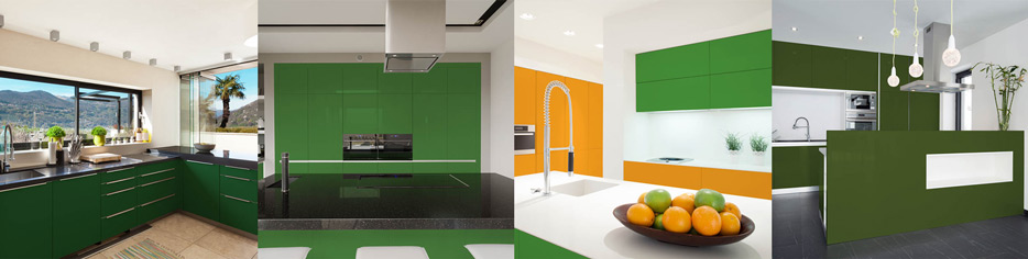 A Natural Color Trend – Green Kitchen Cabinets