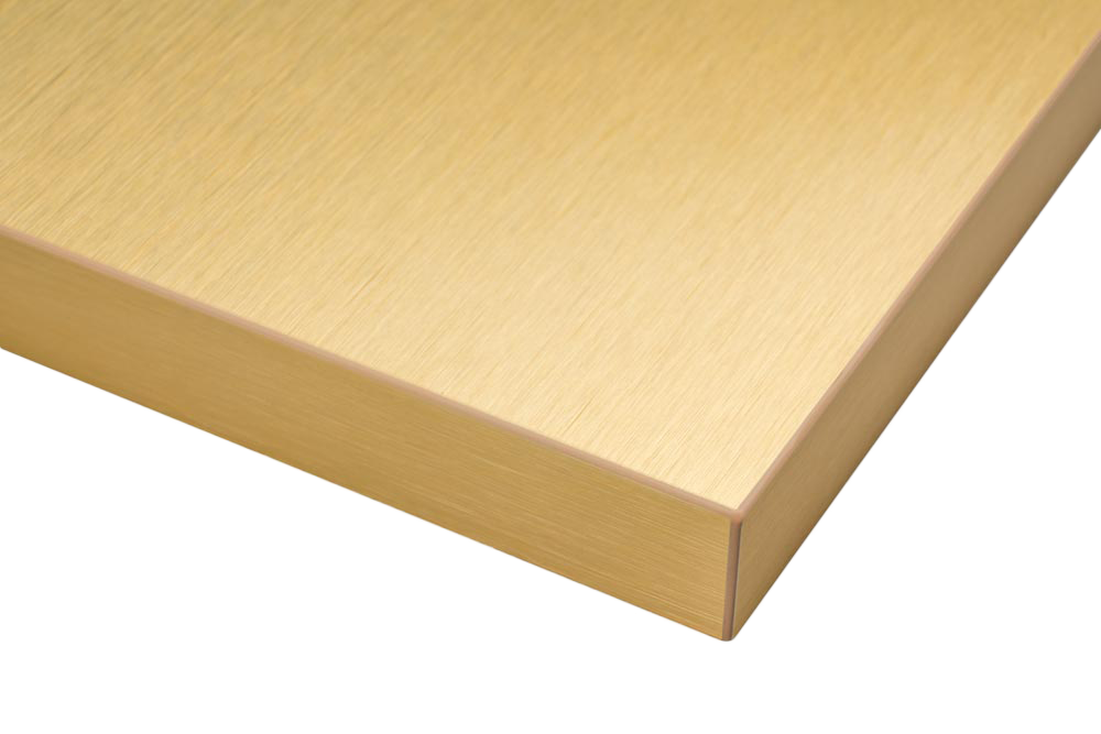 Brushed Gold Real Aluminum Surface