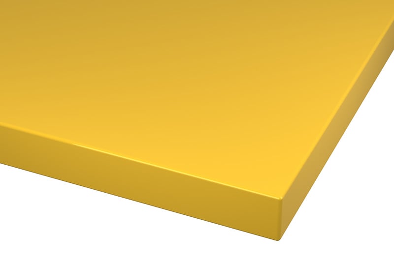 RAL 1012 Lemon Yellow Lacquer Color Kitchen Cabinets Modern European