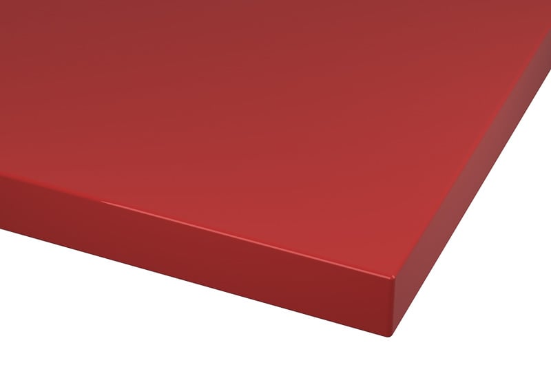 RAL 3001 Signal Red Lacquer Color Kitchen Cabinets Modern European