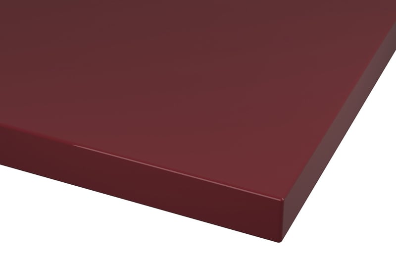 RAL 3005 Wine Red Lacquer Color Kitchen Cabinets Modern European