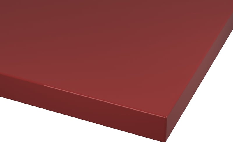RAL 3011 Brown Red Lacquer Color Kitchen Cabinets Modern European