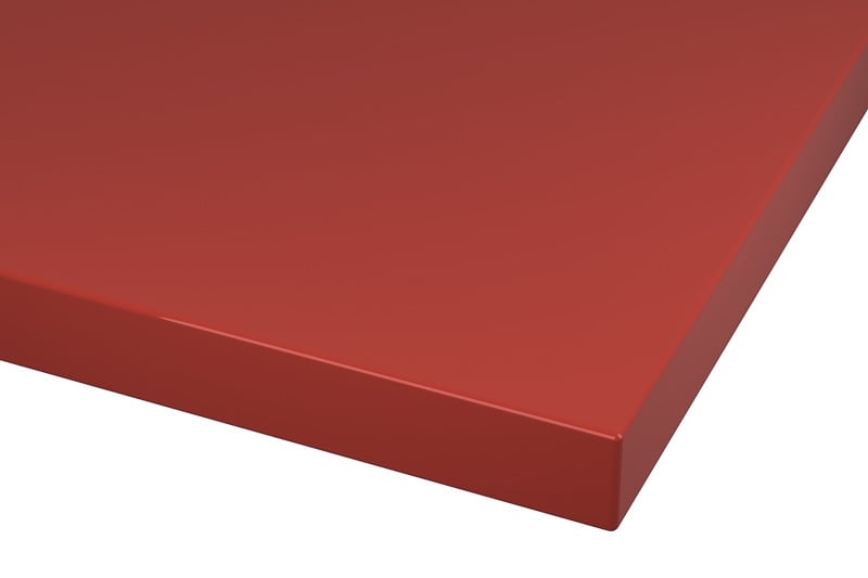 RAL 3013 Tomato Red Lacquer Color Kitchen Cabinets Modern European