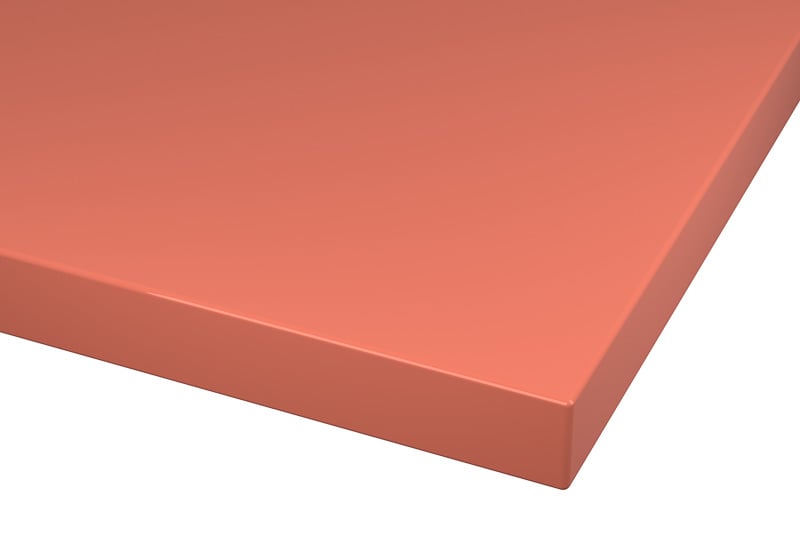 RAL 3022 Salmon Pink Lacquer Color Kitchen Cabinets Modern European