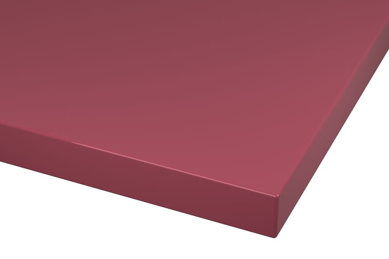 RAL 4002 Red Violet Lacquer Color Kitchen Cabinets Modern European