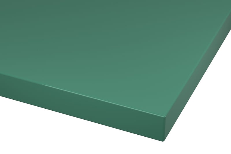 RAL 6000 Patina Green Lacquer Color Kitchen Cabinets Modern European