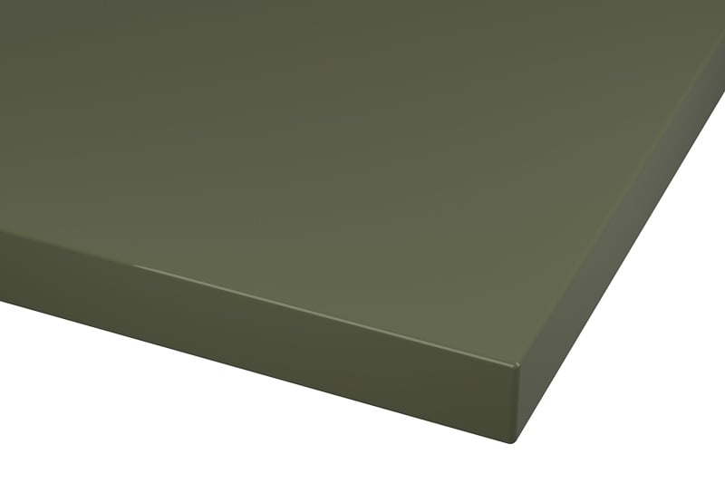 RAL 6003 Olive Green Lacquer Color Kitchen Cabinets Modern European