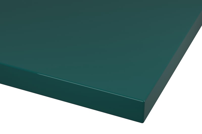 RAL 6004 Blue Green Lacquer Color Kitchen Cabinets Modern European