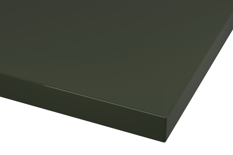 RAL 6007 Battle Green Lacquer Color Kitchen Cabinets Modern European