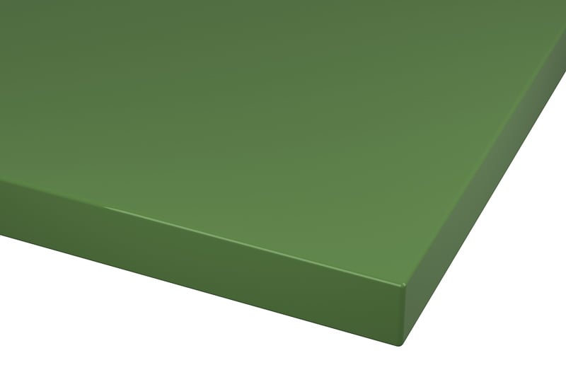 RAL 6010 Grass Green Lacquer Color Kitchen Cabinets Modern European
