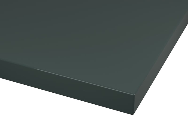 RAL 6012 Black Green Lacquer Color Kitchen Cabinets Modern European