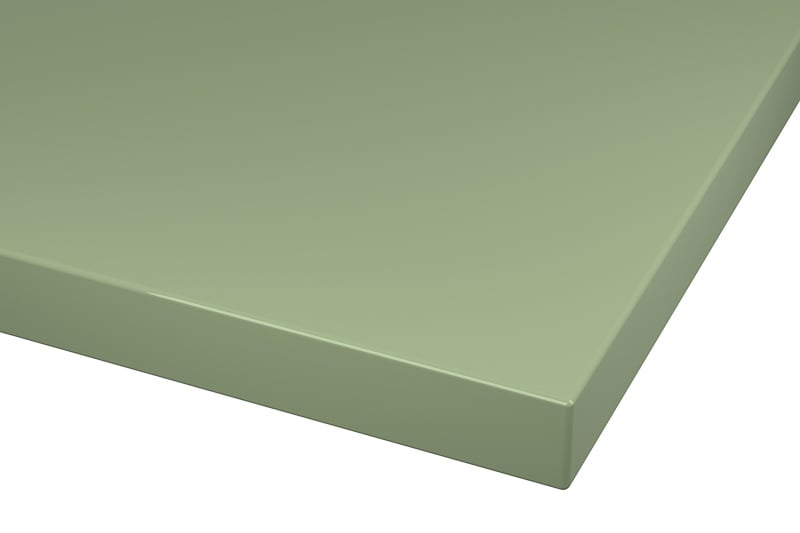 RAL 6021 Pale Green Lacquer Color Kitchen Cabinets Modern European