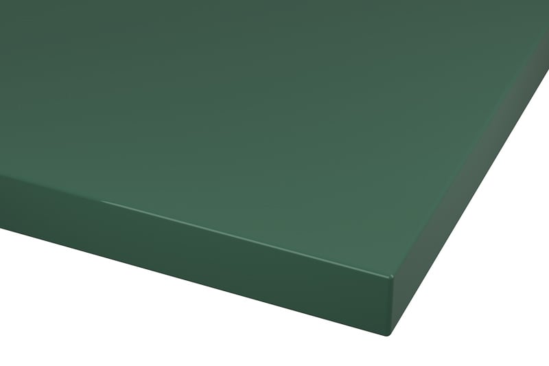 RAL 6028 Pine Green Lacquer Color Kitchen Cabinets Modern European