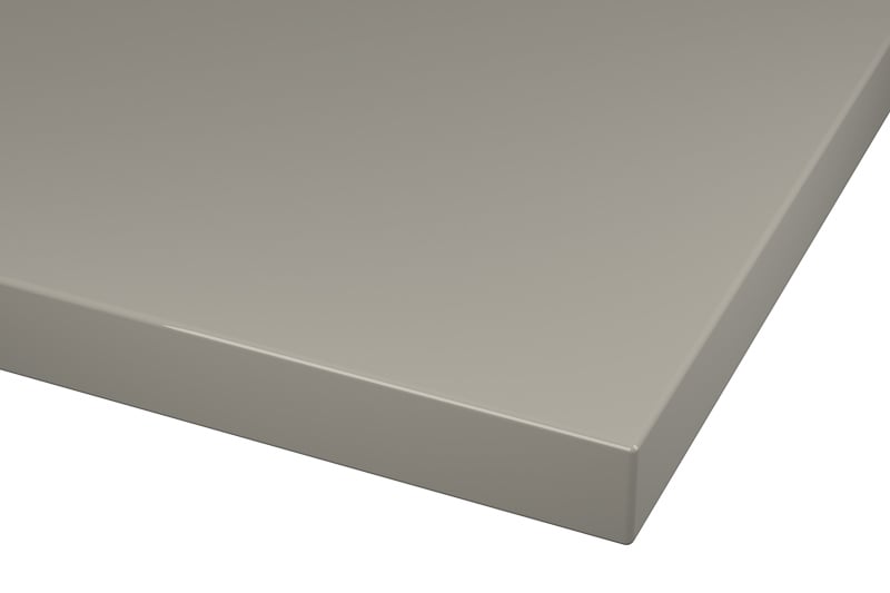 RAL 7030 Stone Grey Lacquer Color Kitchen Cabinets Modern European