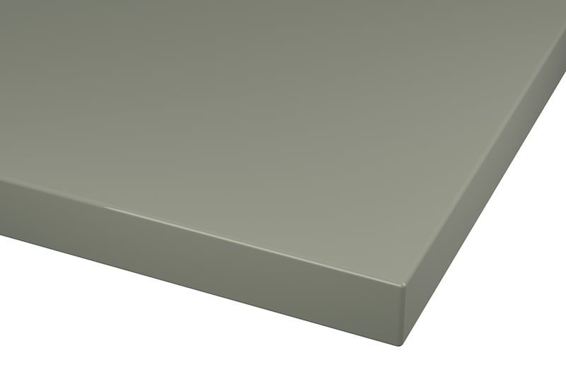 RAL 7033 Cement Grey Lacquer Color Kitchen Cabinets Modern European