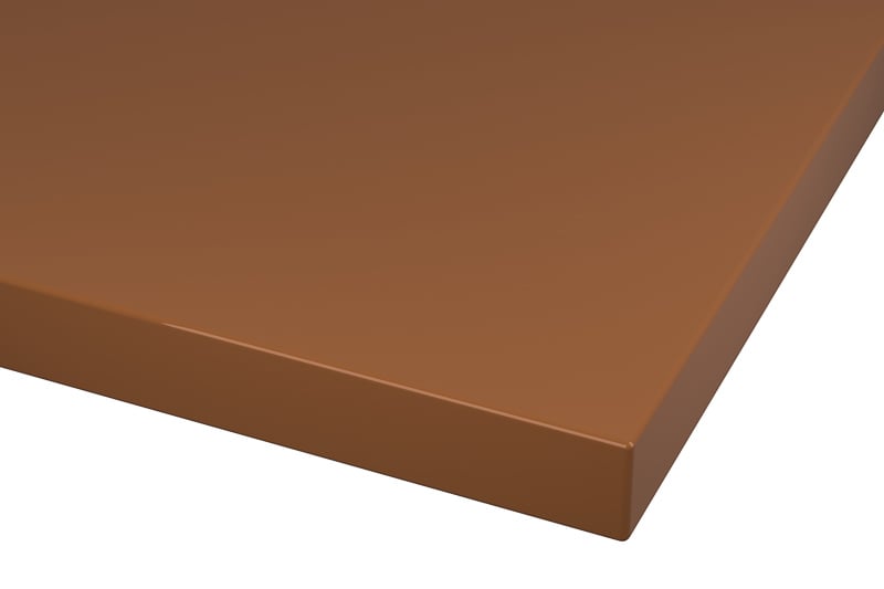 RAL 8003 Clay Brown Lacquer Color Kitchen Cabinets Modern European