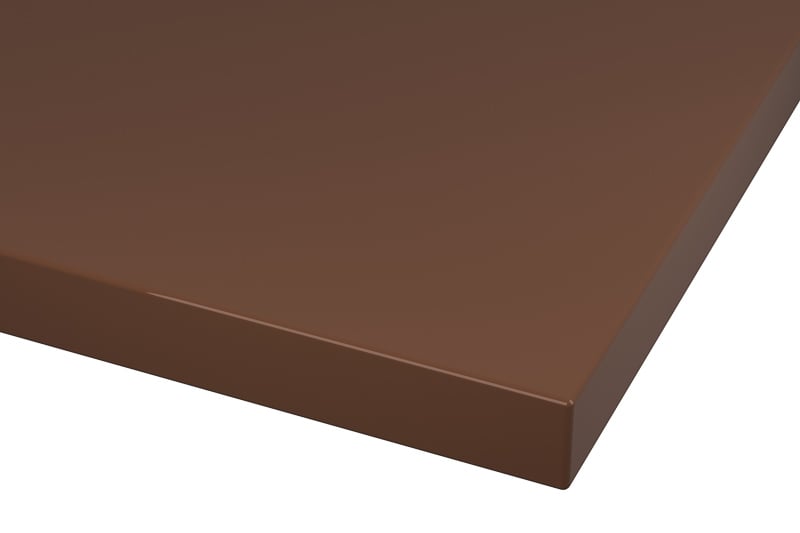 RAL 8011 Nut Brown Lacquer Color Kitchen Cabinets Modern European