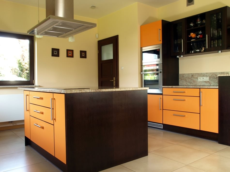 RAL 1037 Sun Yellow Matte Kitchen Cabinets