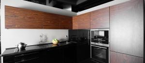 Rosewood veneer anf High Gloss Lacquer Black