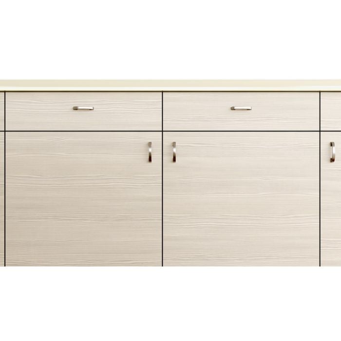 White Oak Textured Woodgrain Kitchen, White Wood Grain Kitchen Cabinet Doors