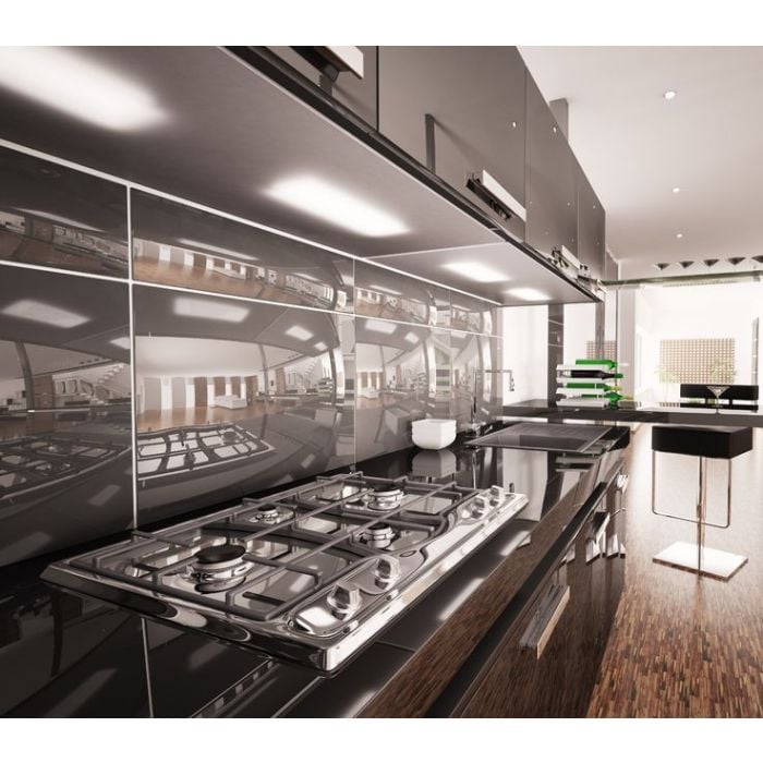 High Gloss Black Cabinet Doors, Stainless Steel Kitchen Cabinet Replacement Doors